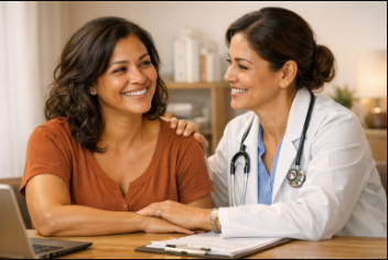 Acompanhamento médico contínuo com retornos programados