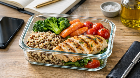 Plano alimentar com comida de verdade adaptado à rotina